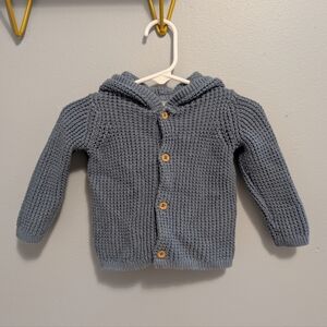 Carter's Button up knit sweater Hooded cardigan